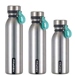 Sport Stainless Steel Bike Water Bottle With Rubble Handle