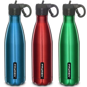 Eco-Friendly Double Wall Drinking Water Bottle With Straw