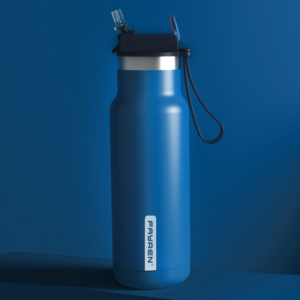 Custom eco friendly insulated water bottle for sport with wide mouth