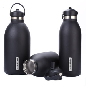 Outdoor Sport Wide Mouth Vacuum Flask 1800Ml 2500Ml Large Capacity Double Wall Stainless Steel Insulated Water Bottle