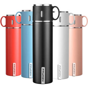 Travel Wide mouth jug Thermos Vacuum Flask Stainless Steel Water Bottle Double Warm Vacuum Cup With Water Mug