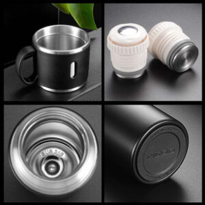 Travel Wide mouth jug Thermos Vacuum Flask Stainless Steel Water Bottle Double Warm Vacuum Cup With Water Mug