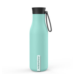 Eco friendly double wall stainless steel water bottle with middle mouth