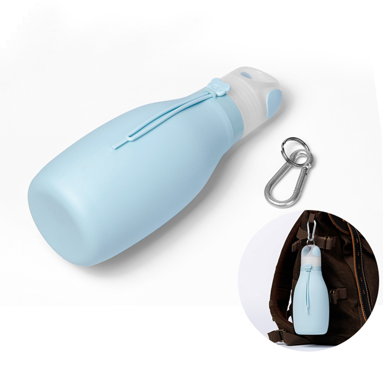 Travel silicon folding water bottle