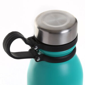 Sport Stainless Steel Bike Water Bottle With Rubble Handle